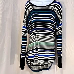 Liz Claiborne NWT Striped Long Sleeve Top SZ XXL